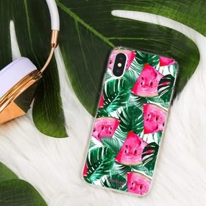 CASERY Tropical Watermelon pink/green case for Apple IPhone XS Max, Drop Tested